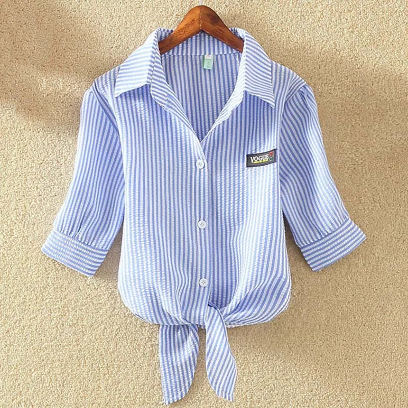 100% Cotton Womens Blouse Shirt White Summer Blouse