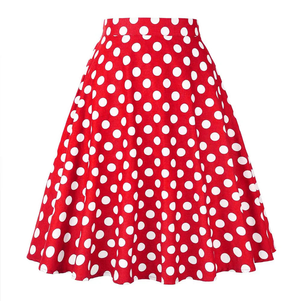 Women's Runway Cotton Retro Vintage Skirt