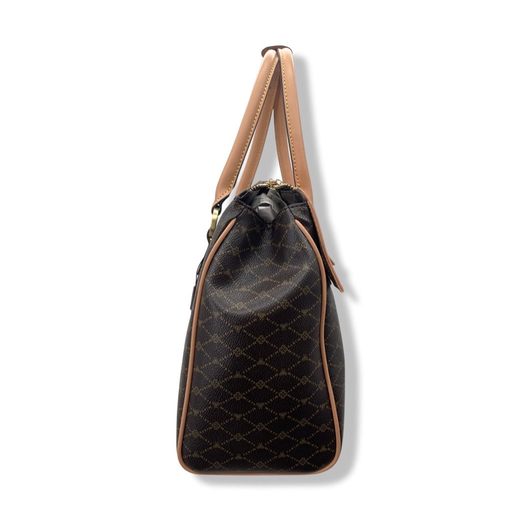 Misty U.S.A. Genuine Cowhide Leather Trim Handbag