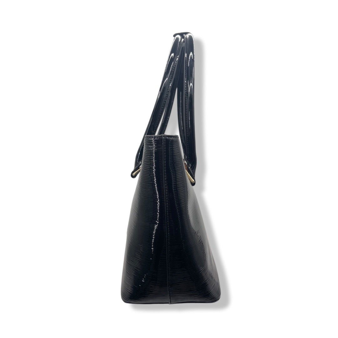 Misty Metallic Shine Leather Tote - Made in Italy