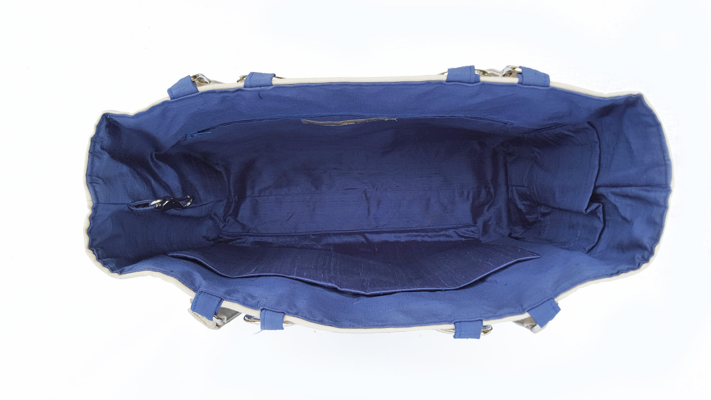 Suzani Blue Large Tote