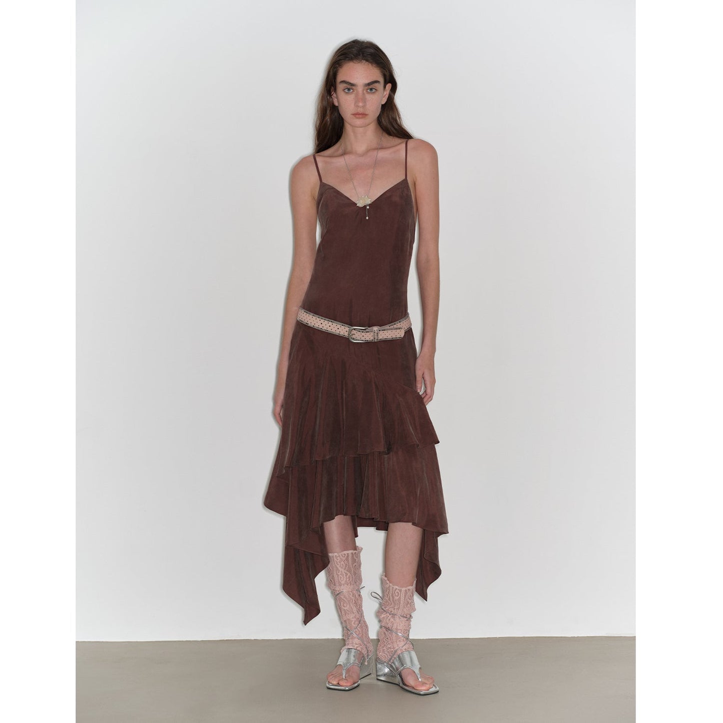 "Heart-Beating Invitation" Lazy irregular A-hem Dress