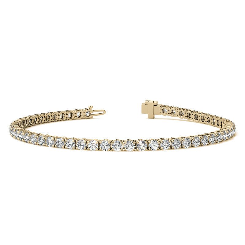 12.00 CTW Lab Grown Diamond Tennis Bracelet | G/vs AGI Certified | 14kt White or Yellow Gold