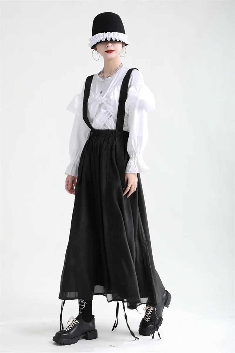 Ranada Rouched Overall Skirt