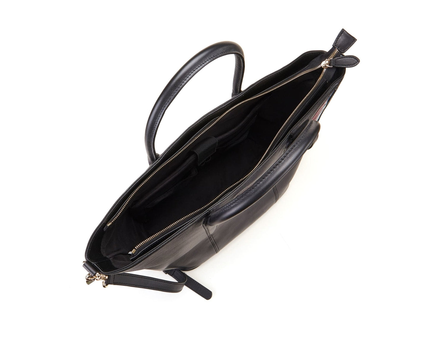 Butterfly Black Short Handle Bag