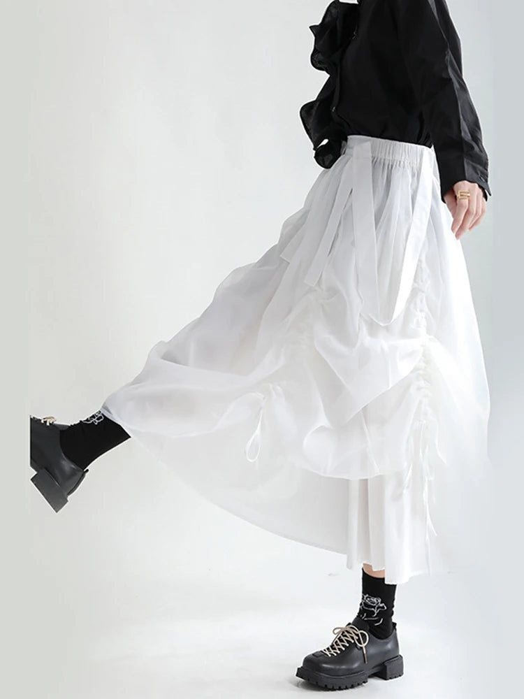 Ranada Rouched Overall Skirt
