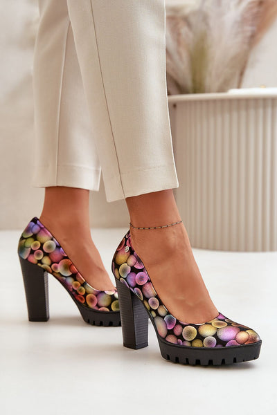 Block Heel Pumps Model 199812 Step in Style