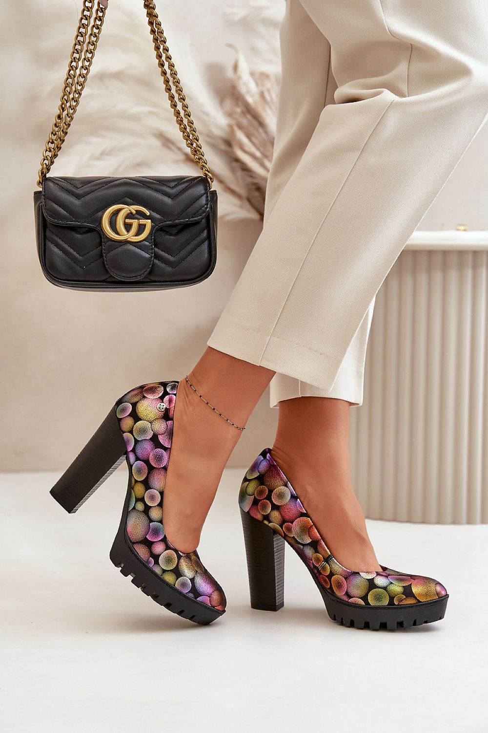 Block Heel Pumps Model 199812 Step in Style