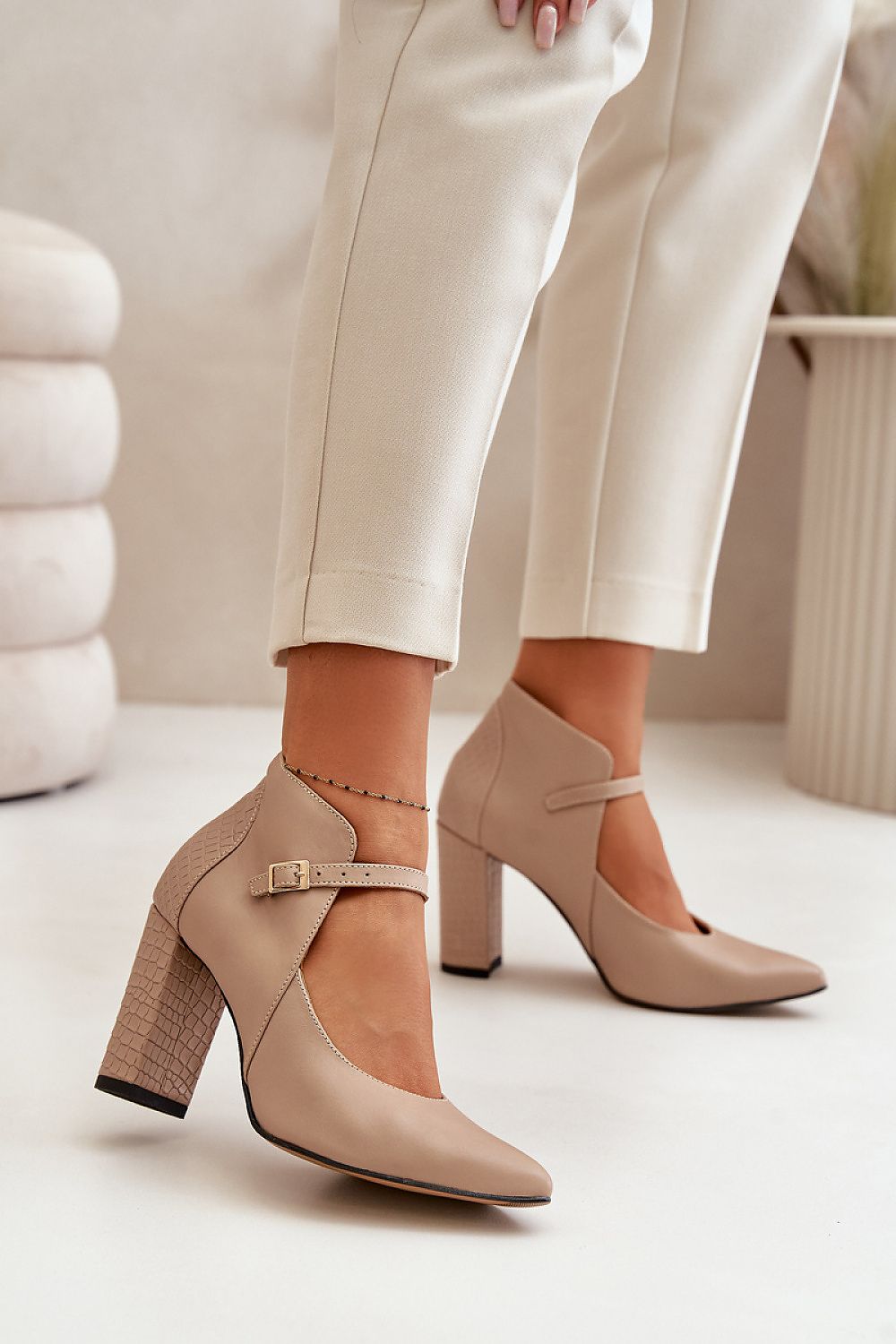 Block Heel Pumps Model 199813 Step in Style
