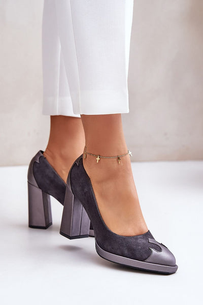 Block Heel Pumps Model 201727 Step in Style