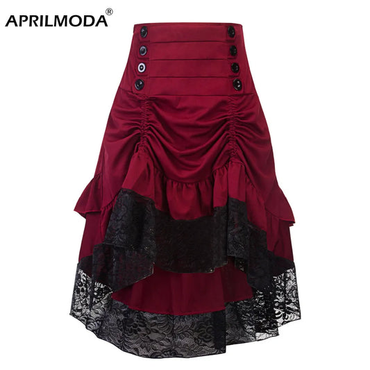 Costumes Steampunk Lace Gothic Skirt