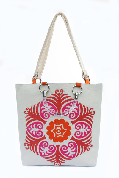Suzani Magenta Large Tote