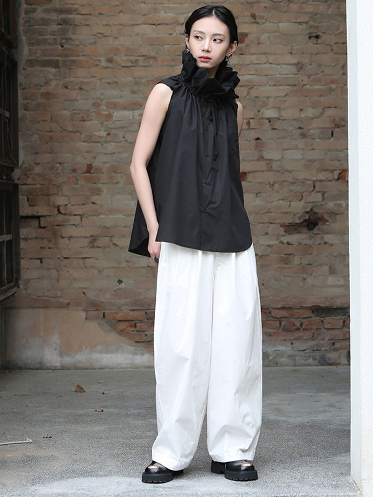 Chee Ruffle Collar Blouse